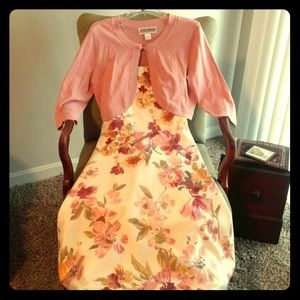 Semi-formal Multicolored Floral Dress